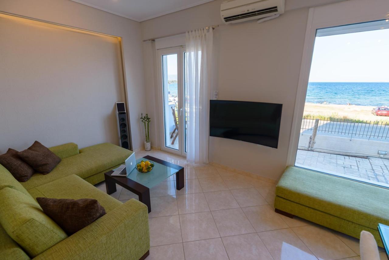 Lemoni Luxury Residence In Front Of The Sea Kechries Екстериор снимка